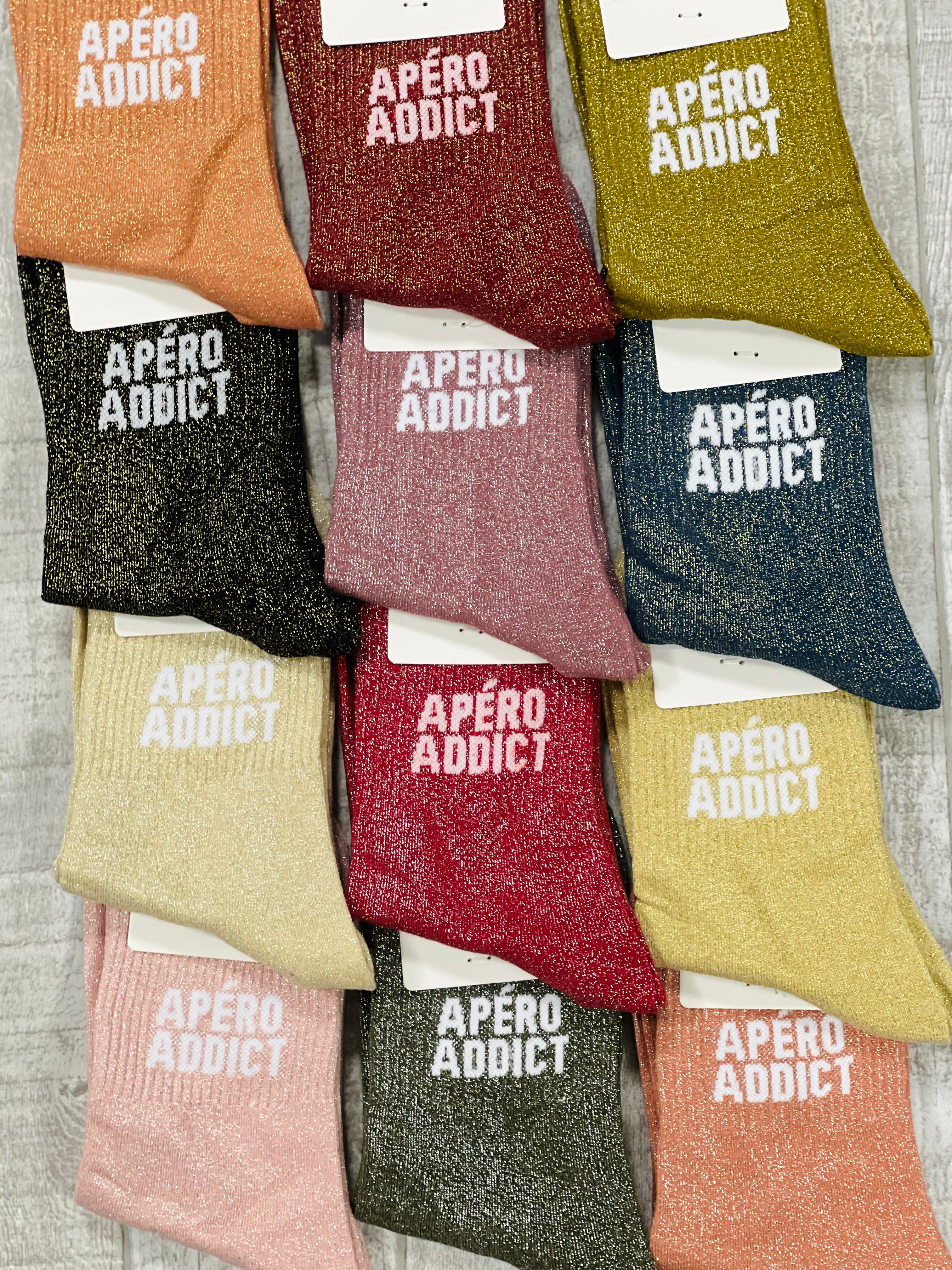 Chaussettes à paillettes APERO ADDICT
