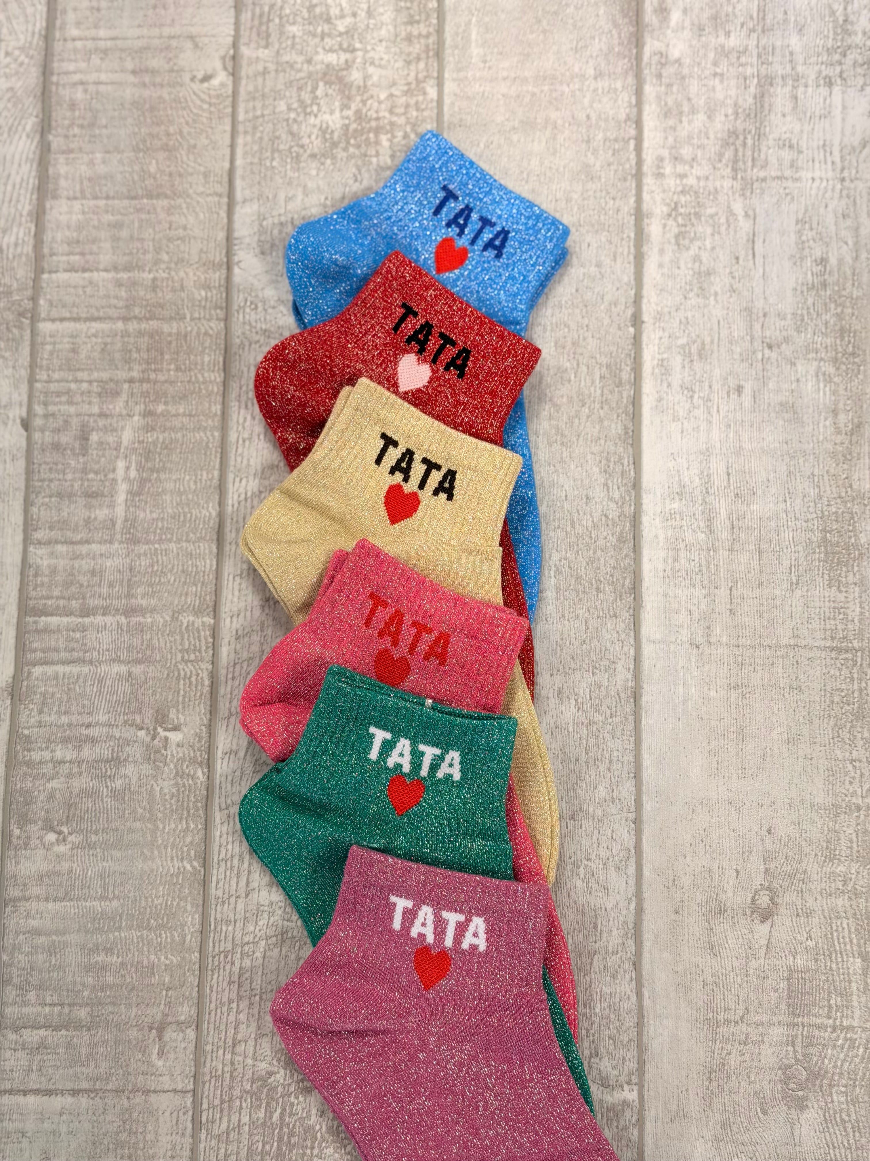 Chaussettes courtes à paillettes TATA