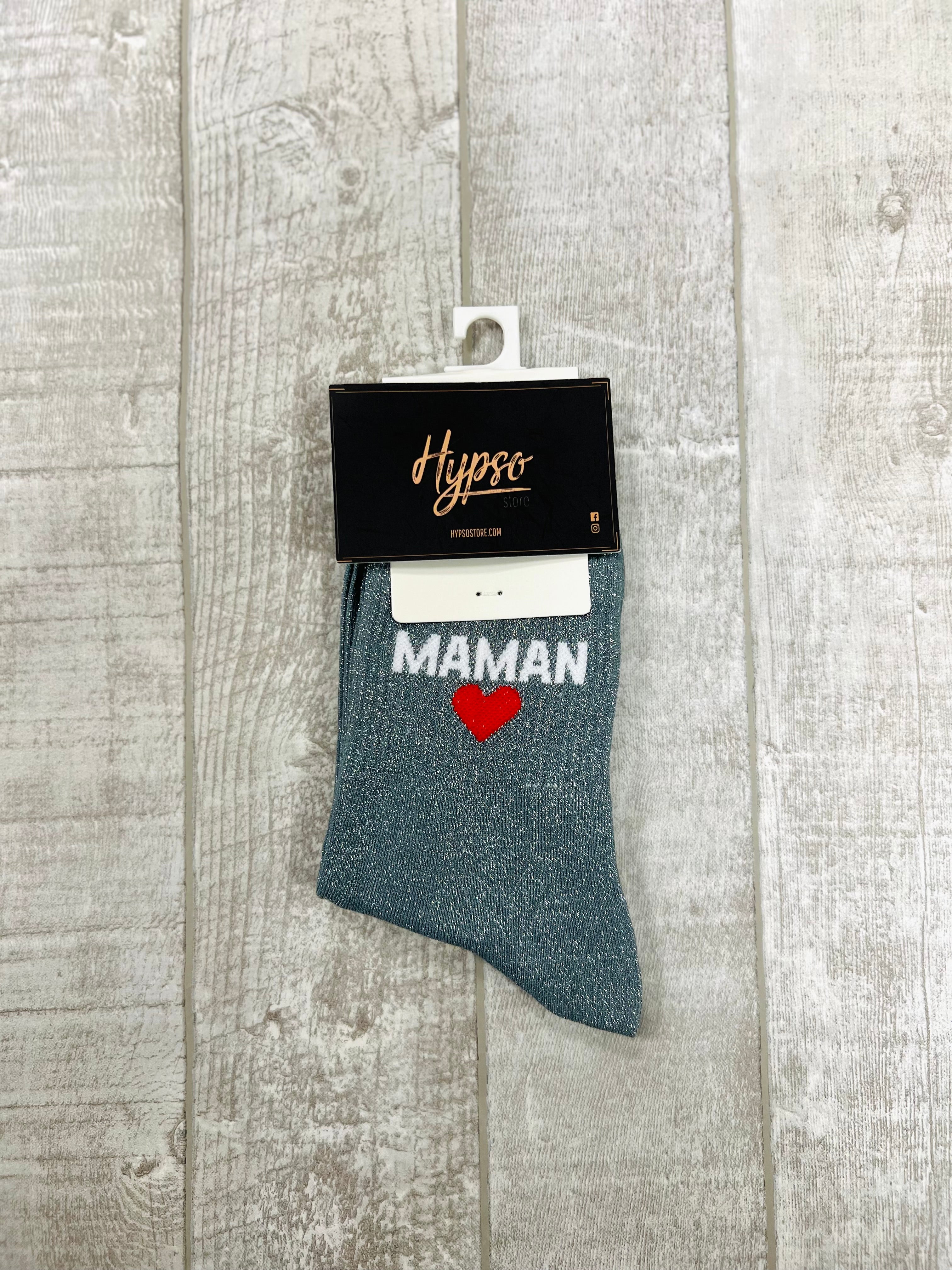 Chaussettes à paillettes MAMAN