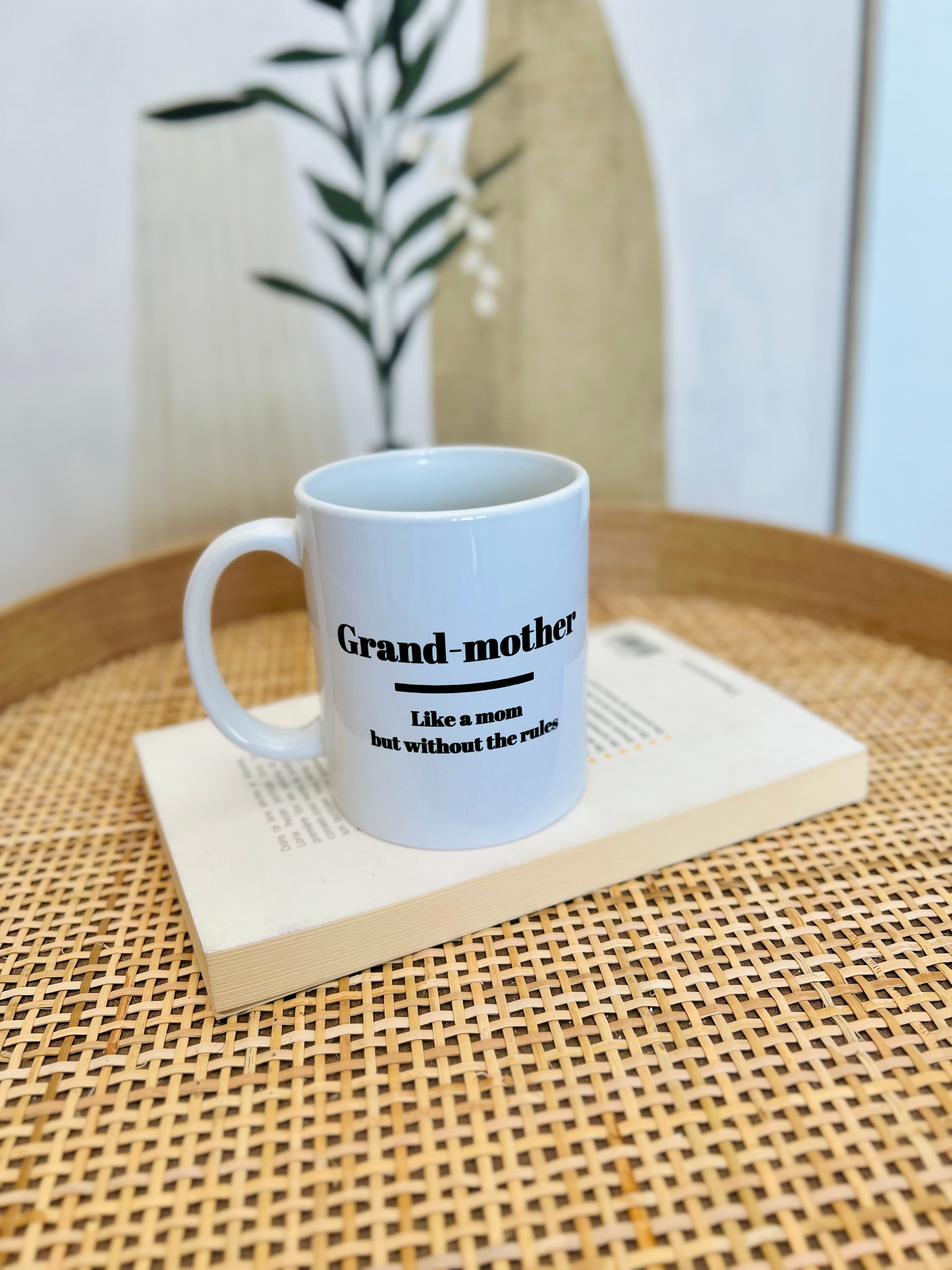 Tasse GROSSMUTTER WIE EINE MUTTER, ABER OHNE REGELN