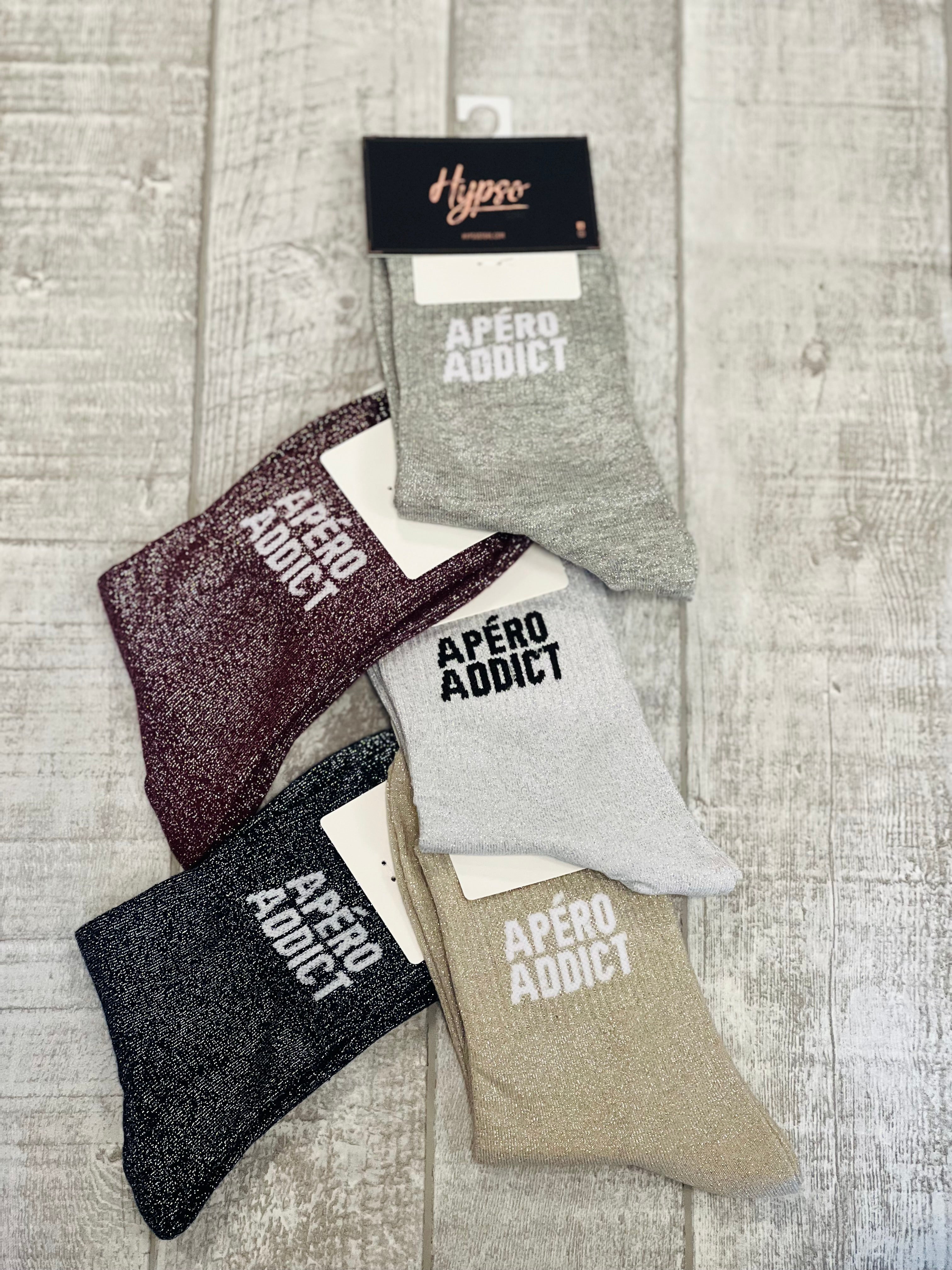 Chaussettes à paillettes APERO ADDICT