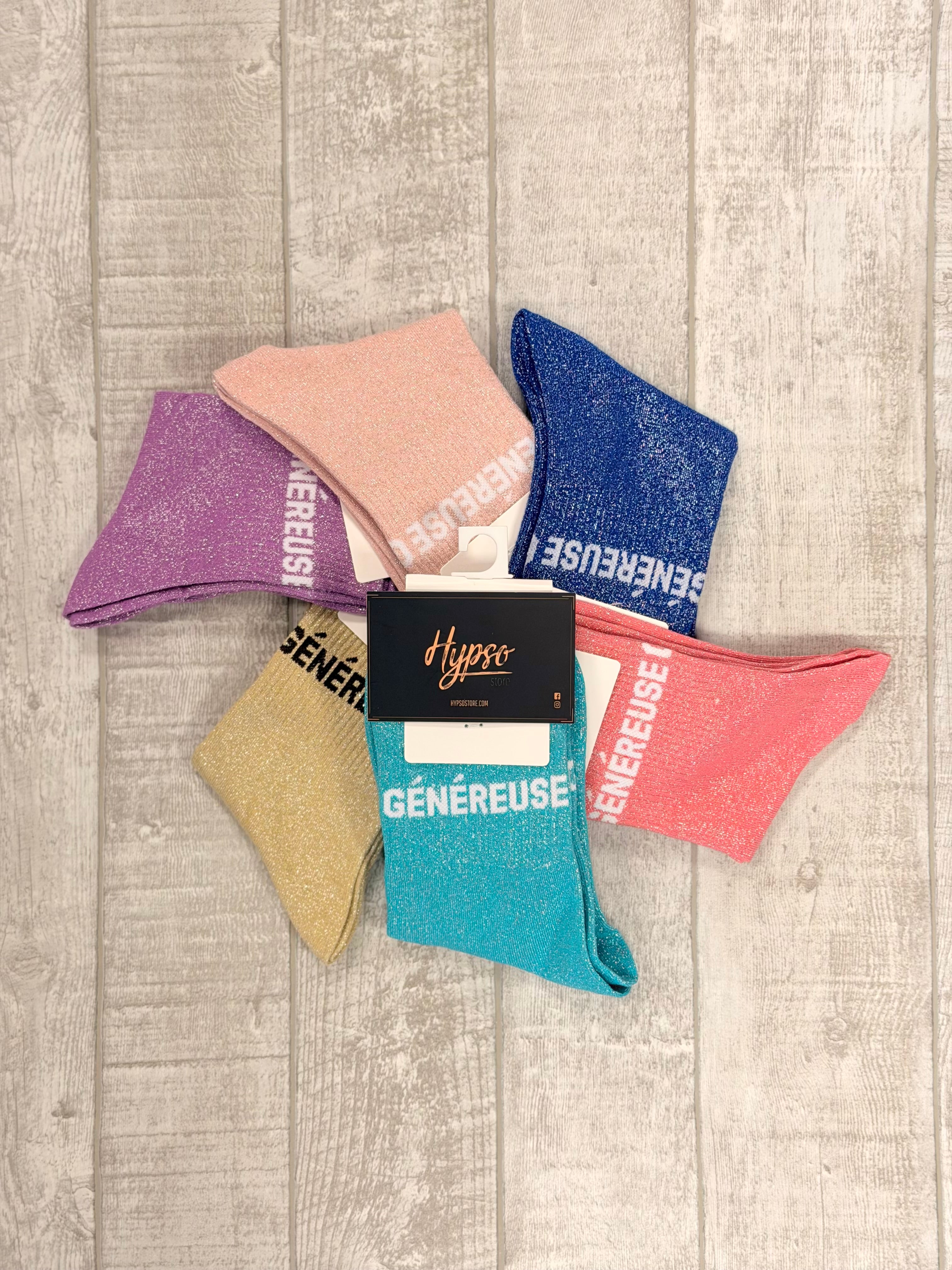 Chaussettes à paillettes GENEREUSE
