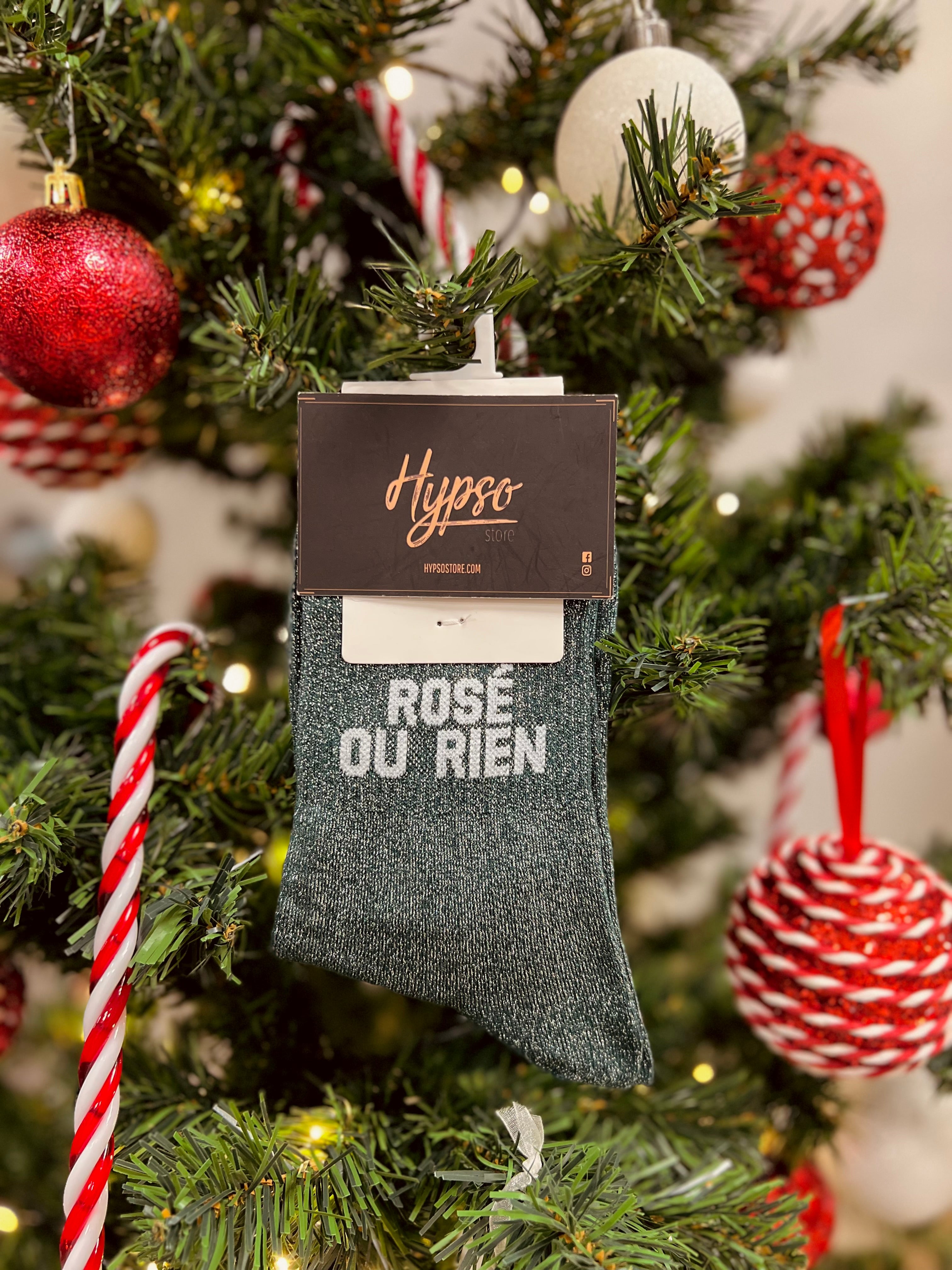 Chaussettes à paillettes ROSÉ OU RIEN