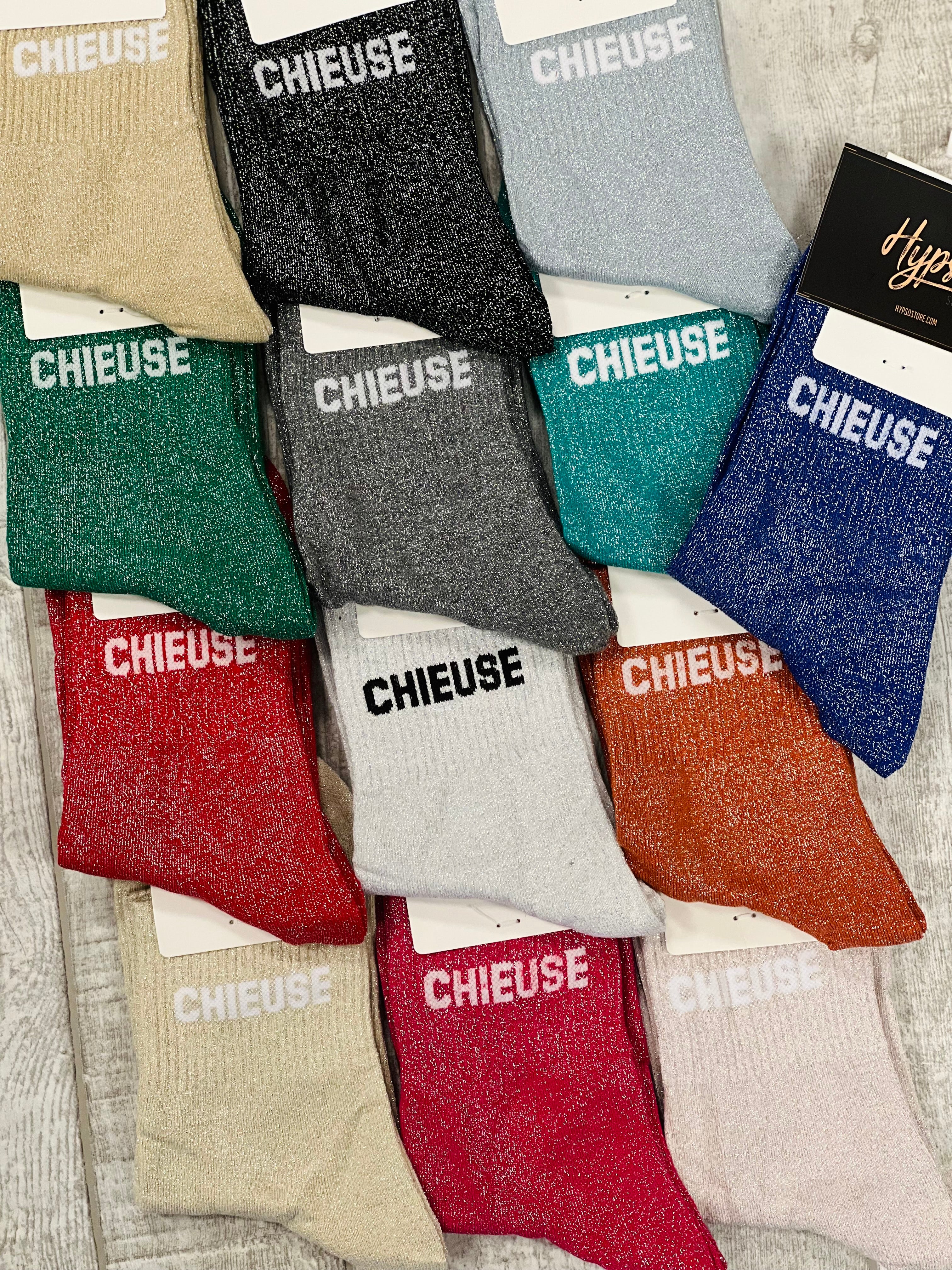 Chaussettes à paillettes CHIEUSE
