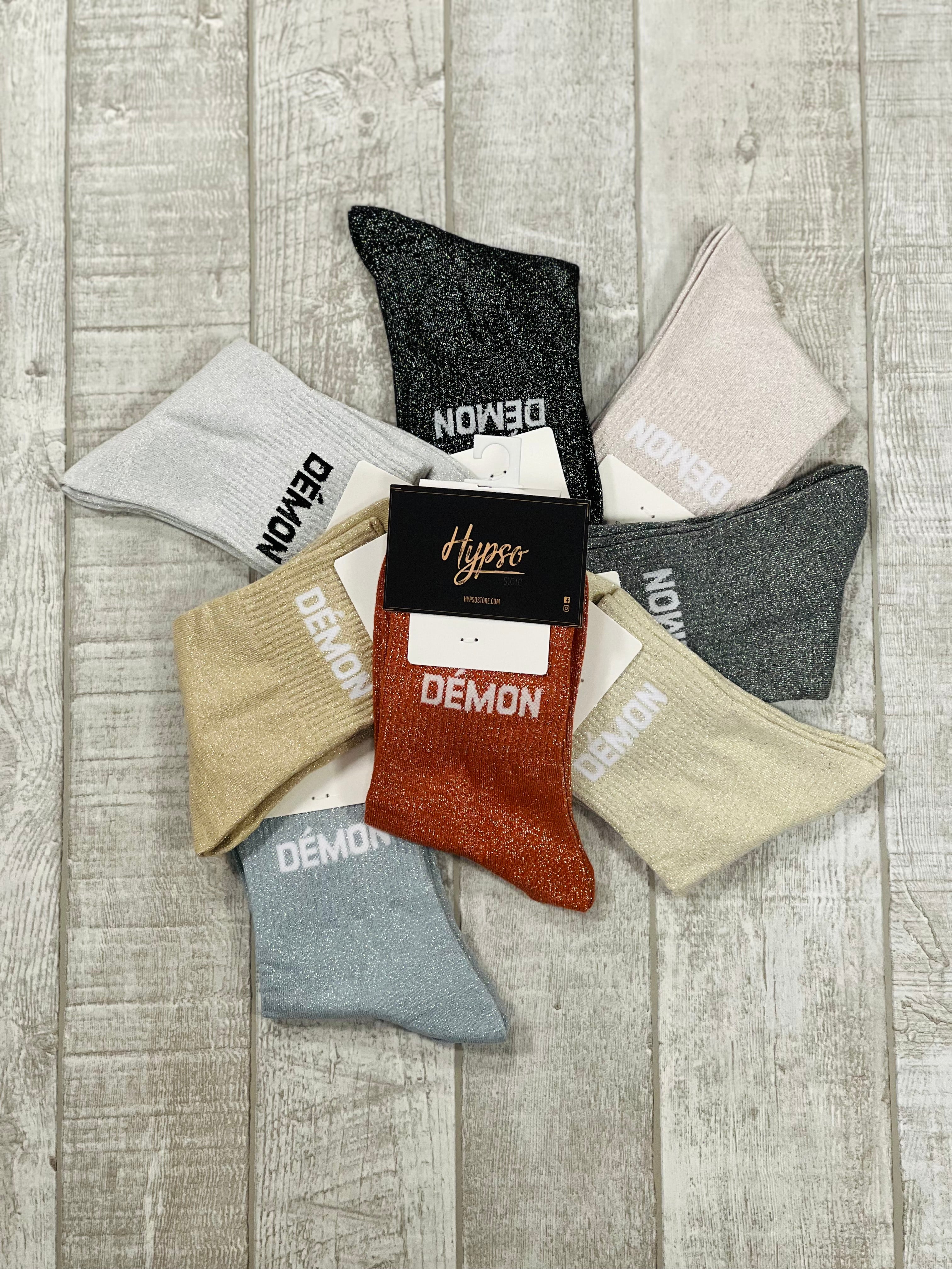 Chaussettes à paillettes DÉMON