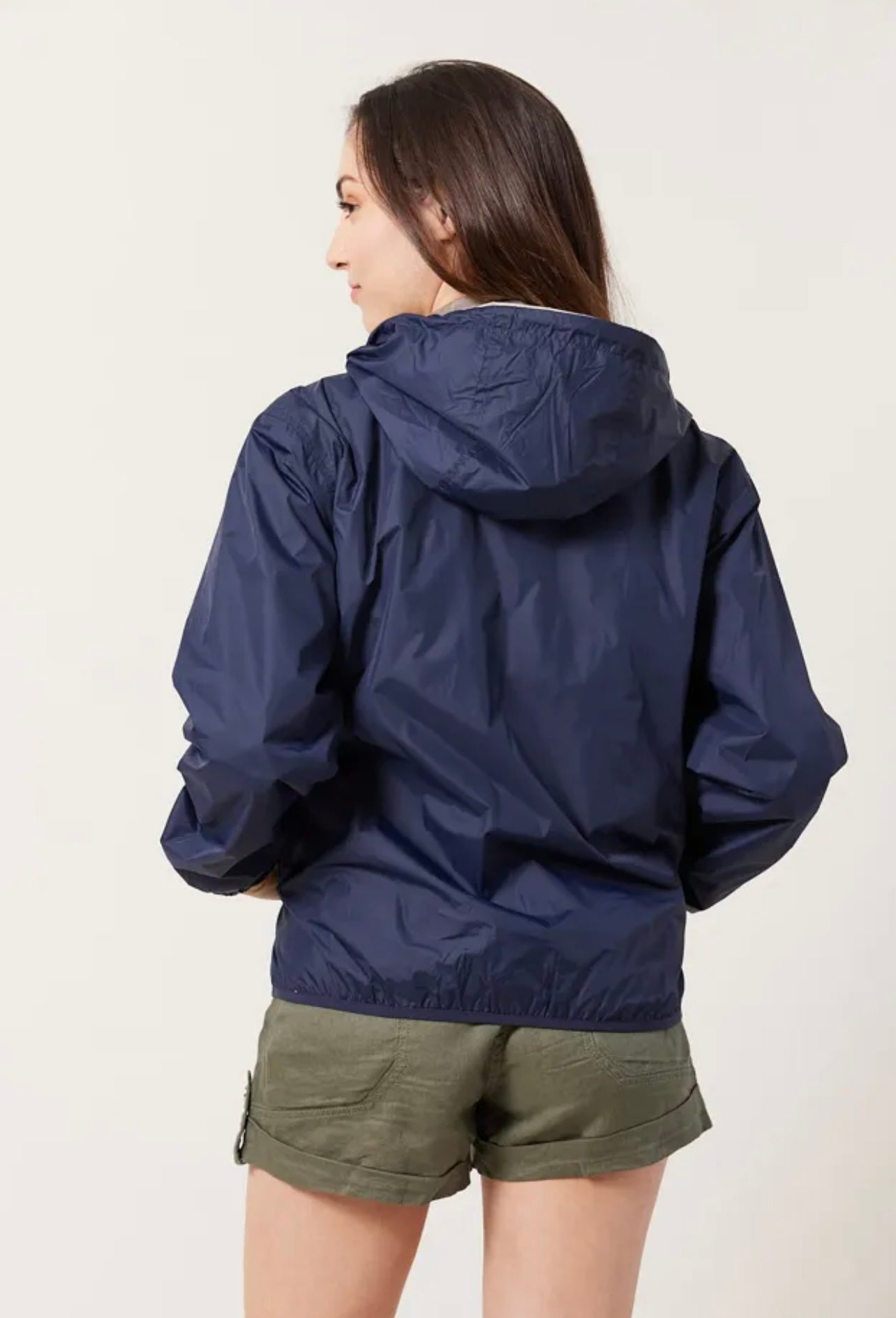 Parka réversible courte AGATA bleu marine