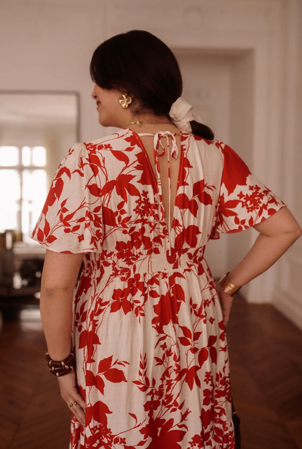 Robe longue MERIDA rouge