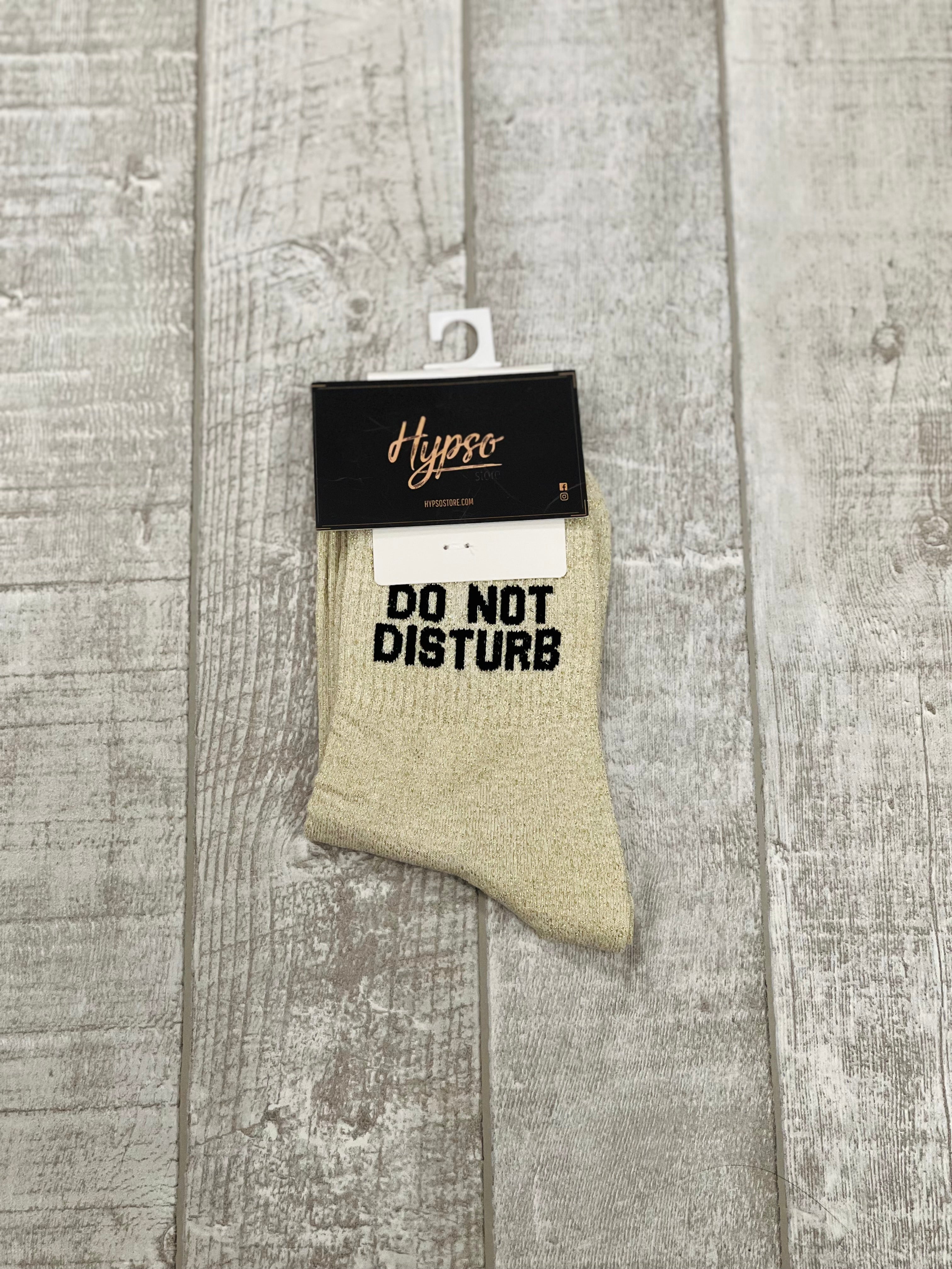 Chaussettes à paillettes DO NOT DISTURB