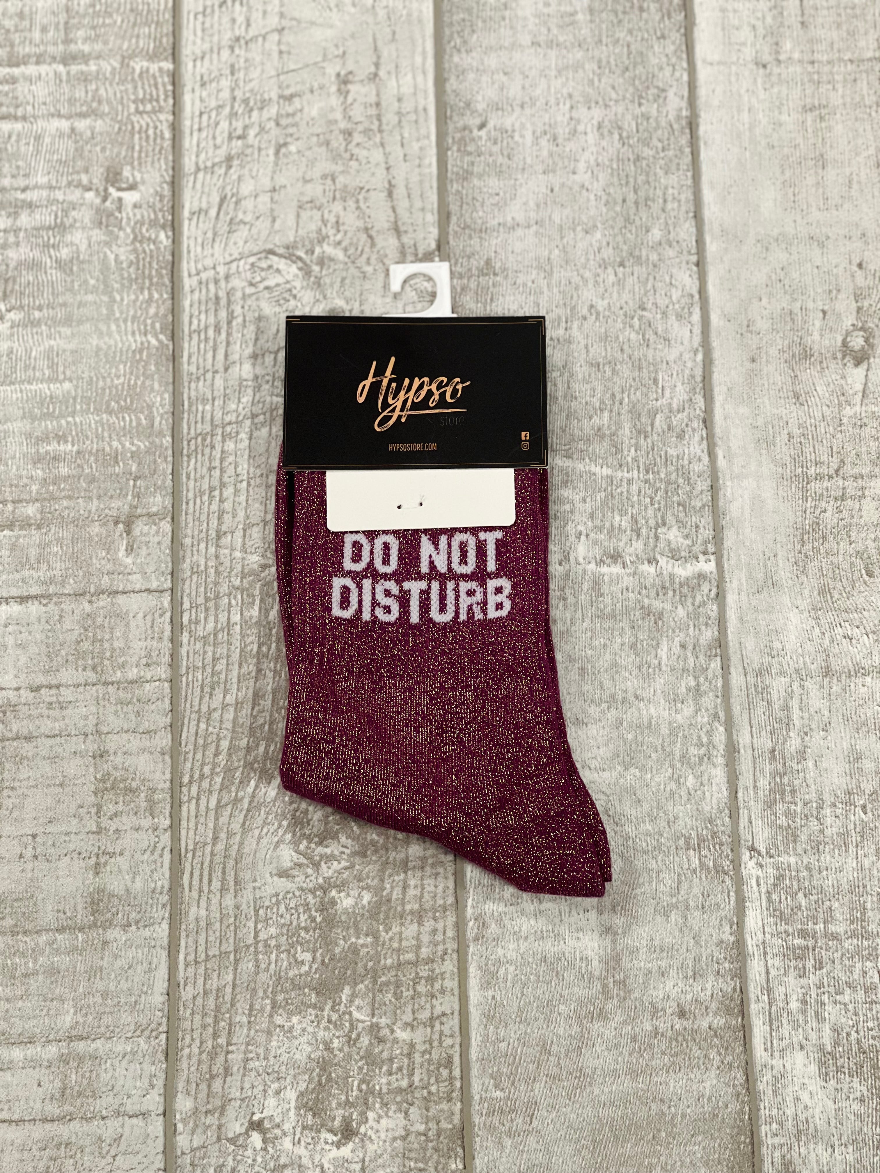 Chaussettes à paillettes DO NOT DISTURB