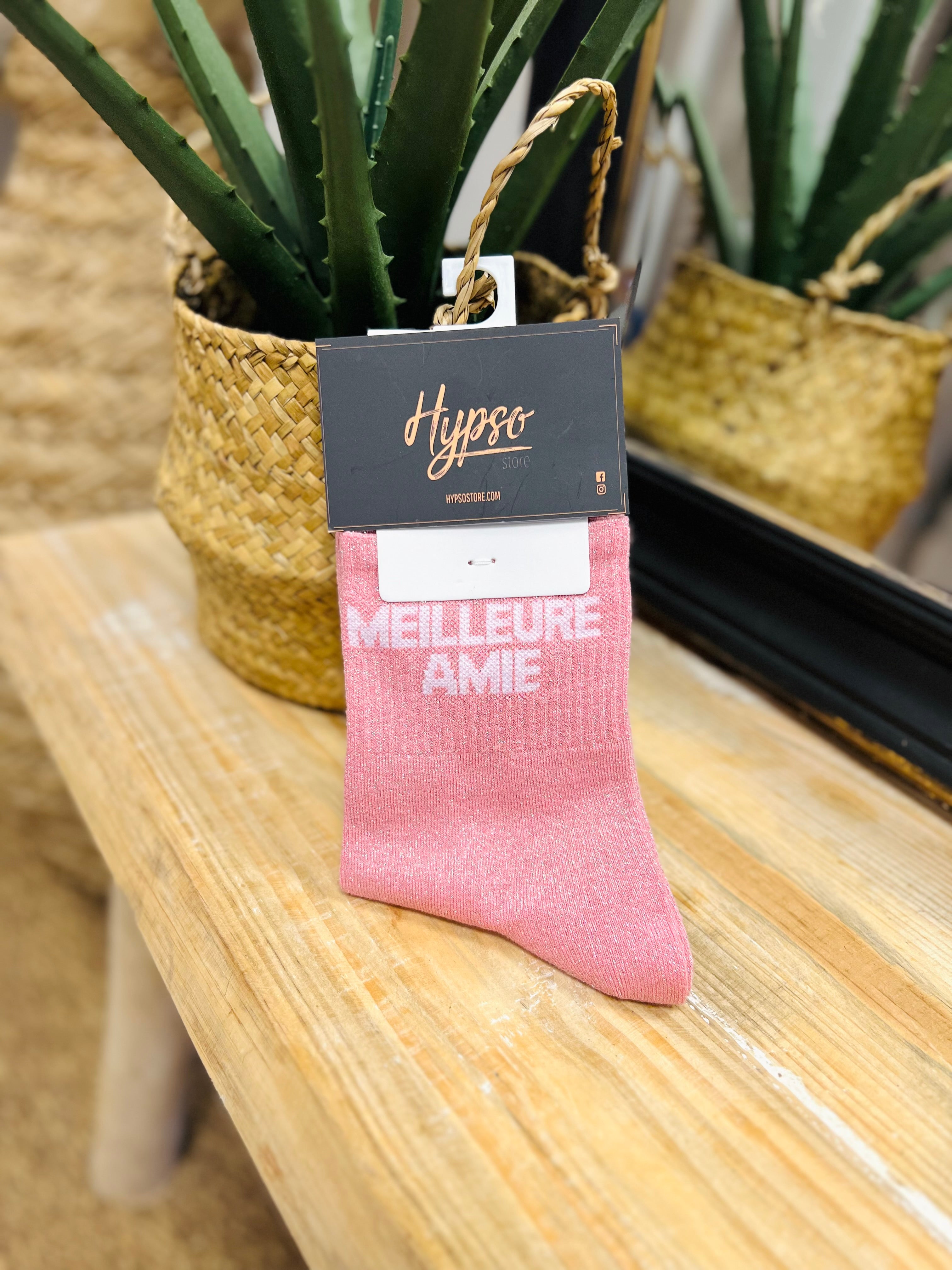 Chaussettes à paillettes MEILLEURE AMIE