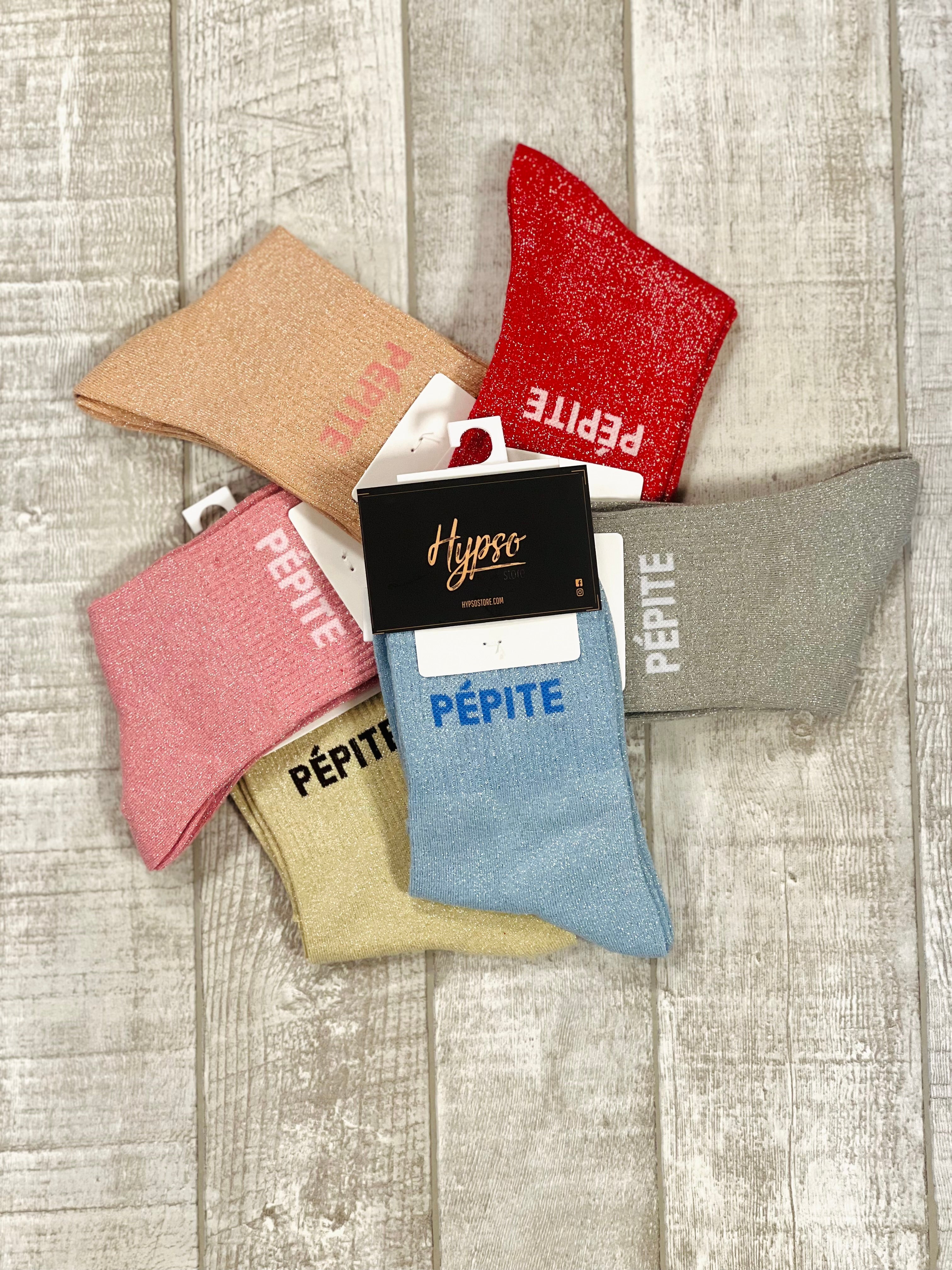 Chaussettes à paillettes PEPITE