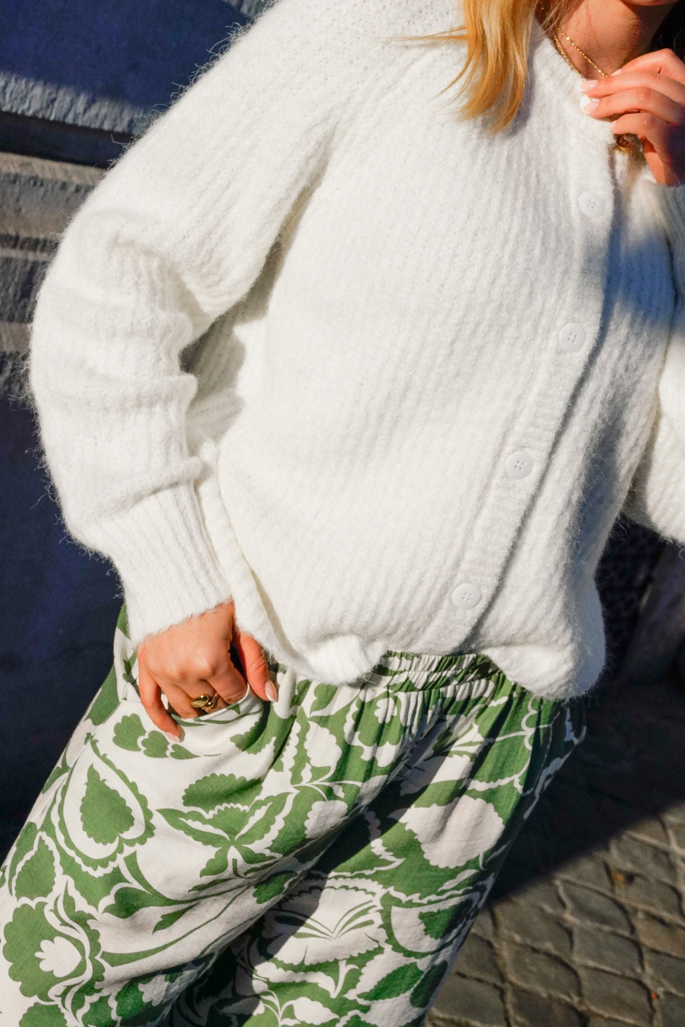 Pantalon fluide AURORE vert