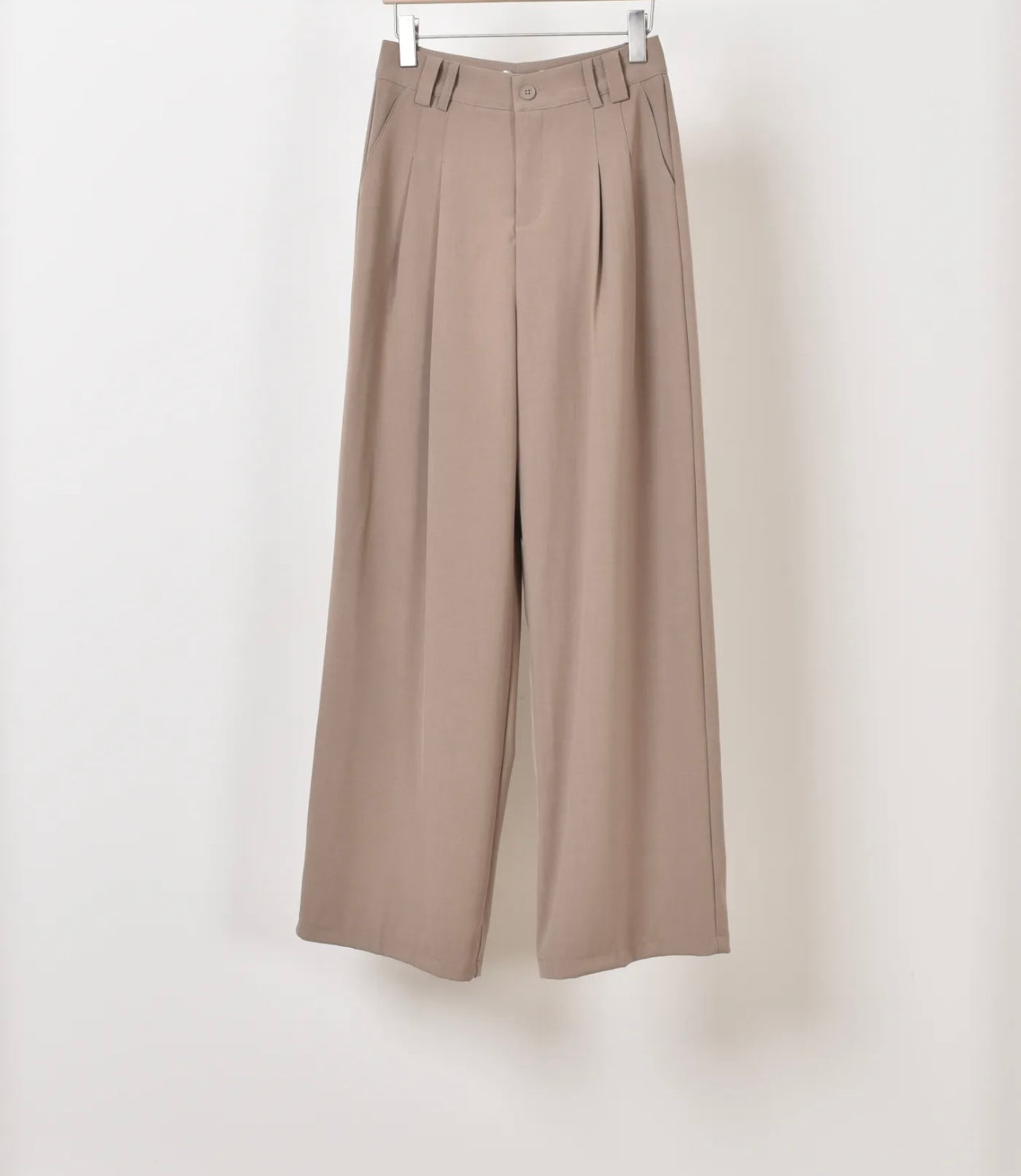 Pantalon tailleur RENEE taupe