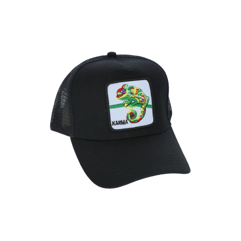 Casquette avec patch KARMA iguane noir