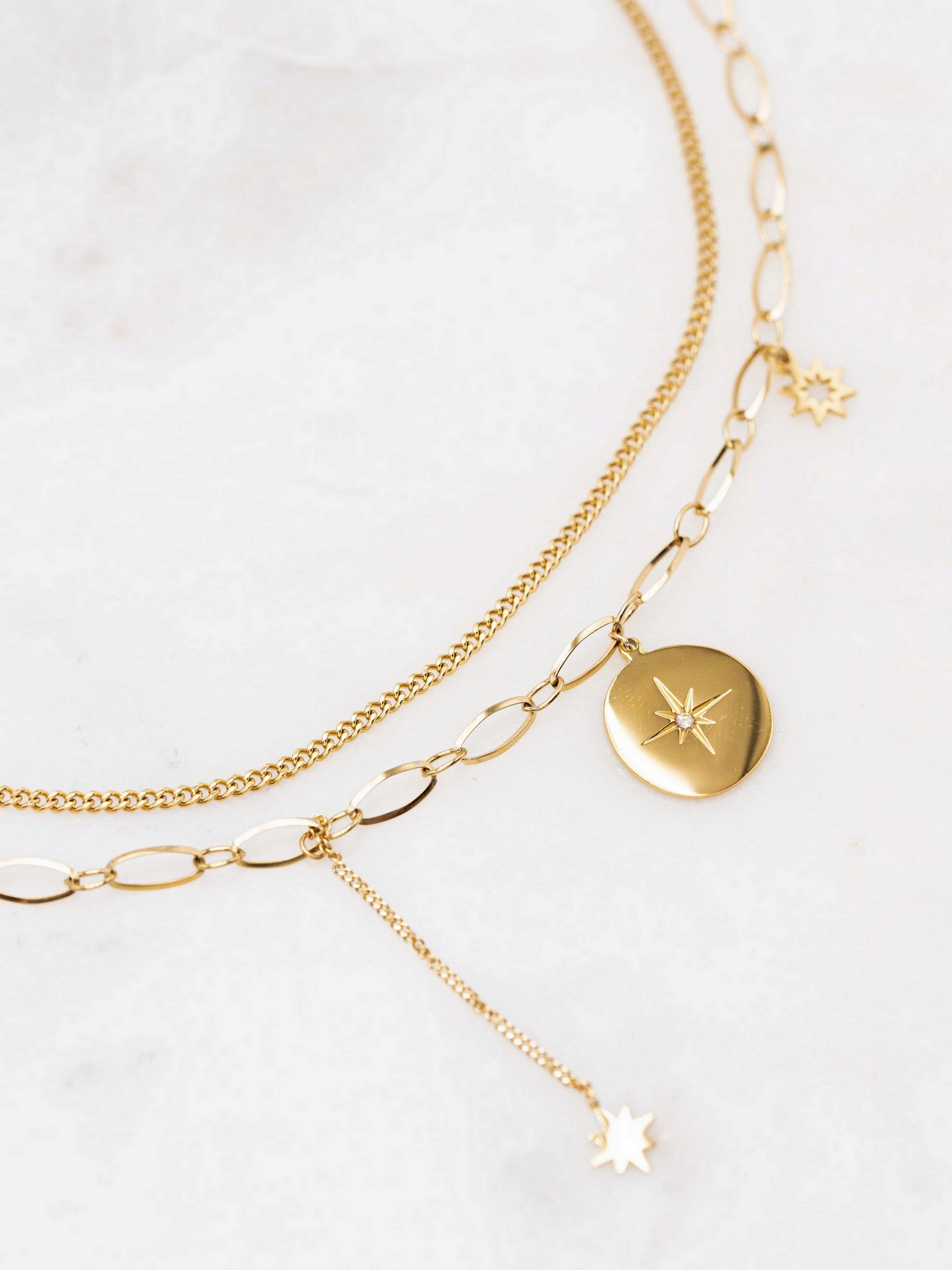 Collier 2 rangs LORELA avec étoiles