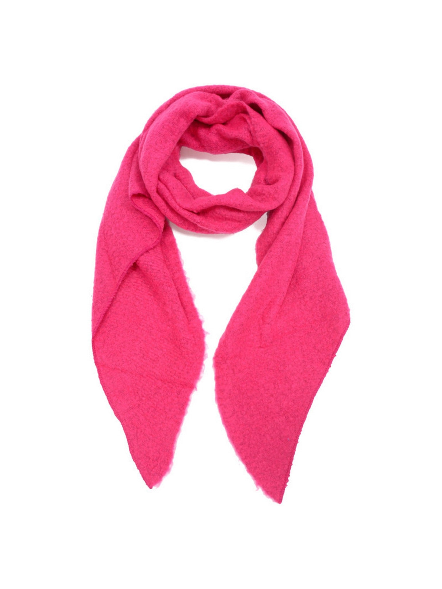 Écharpe recyclée rose fluo