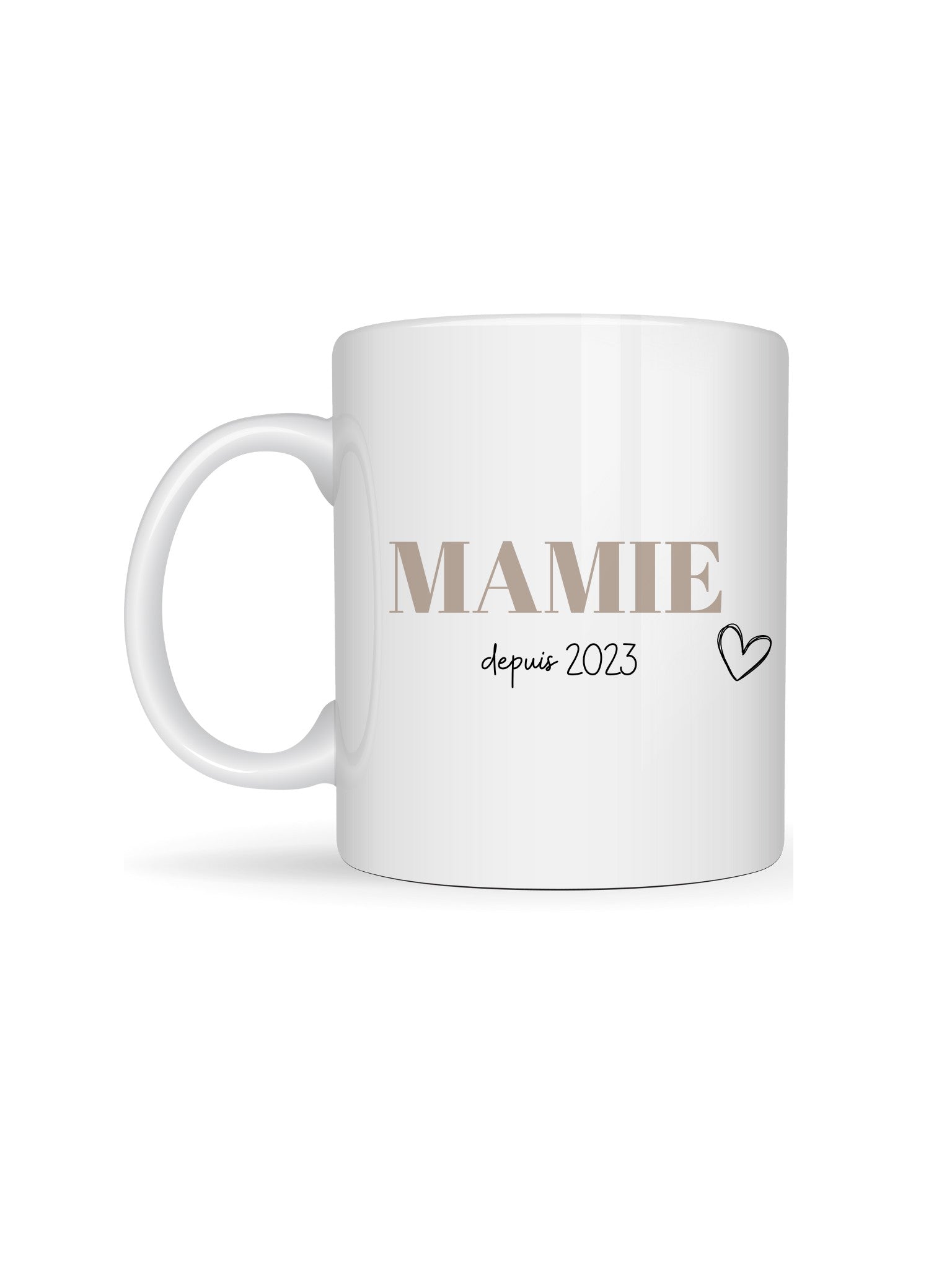 Mug MAMIE/MAMY depuis 2023 (à personnaliser)