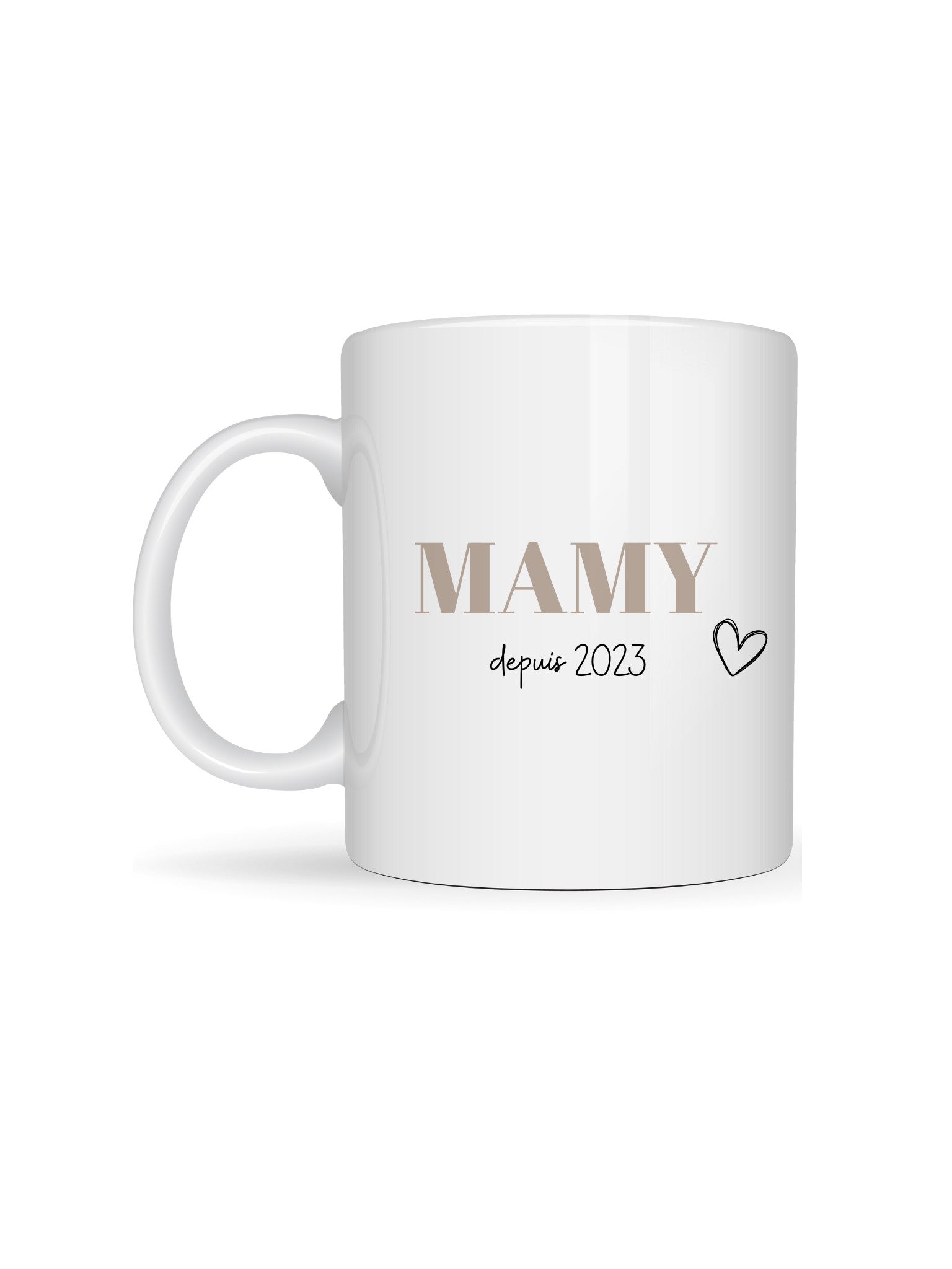 Mug MAMIE/MAMY depuis 2024 (à personnaliser)