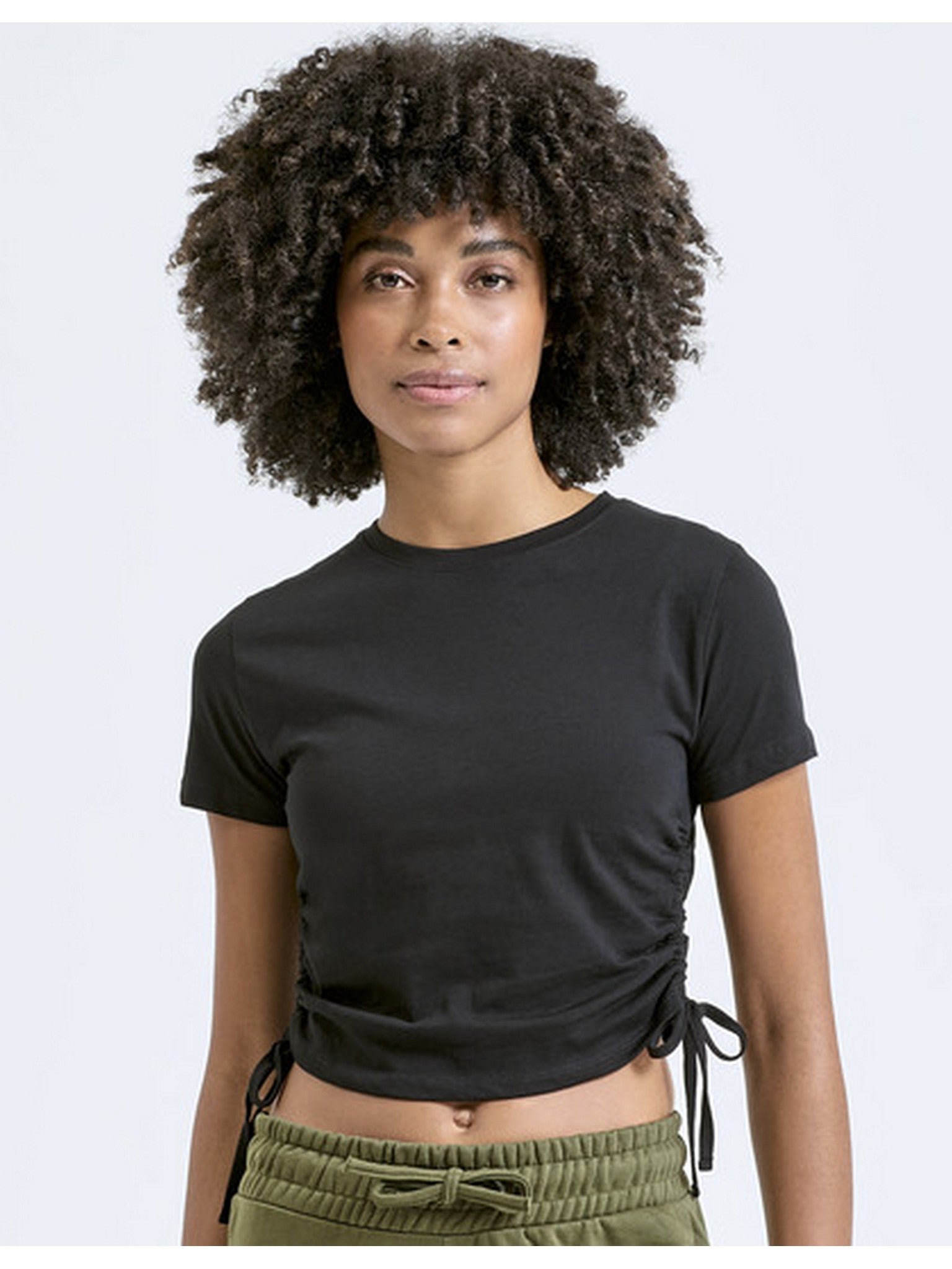Tee-shirt crop à noeuds