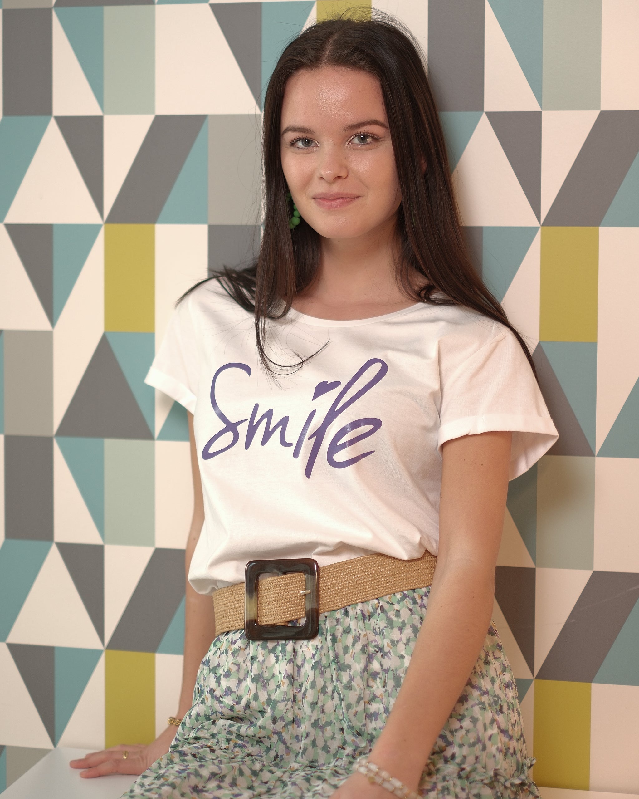 Tee-shirt SMILE violet