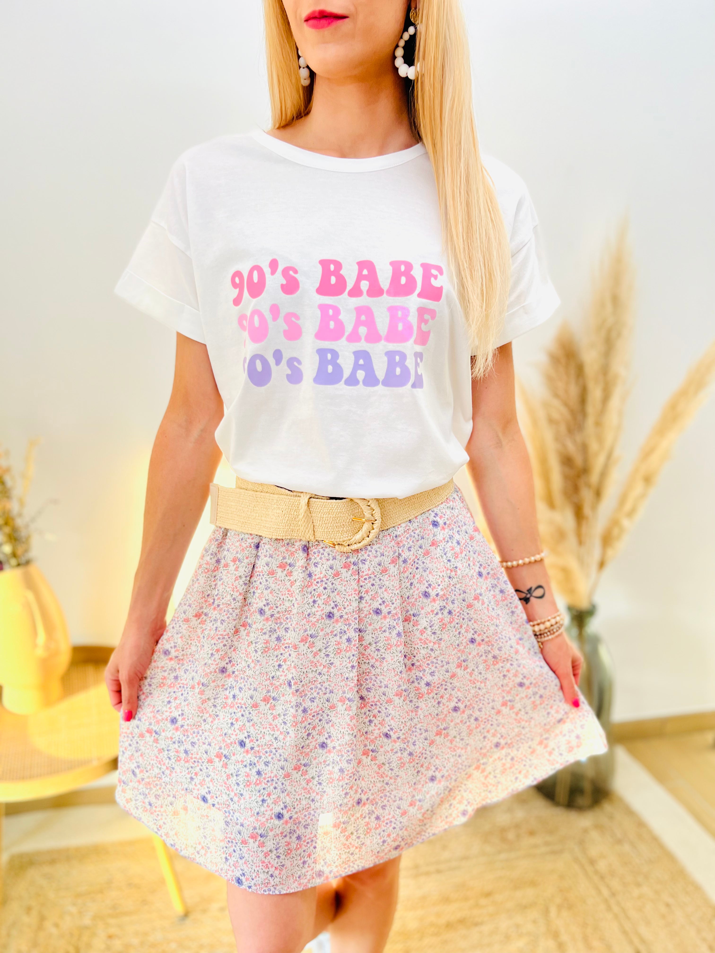 Tee-shirt 90’S BABE pastel